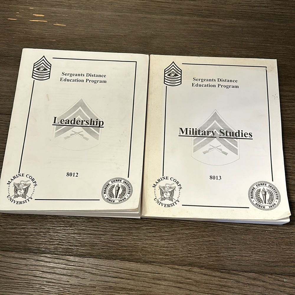 United States Marine corps sergeants distance education program 8012 8013 books